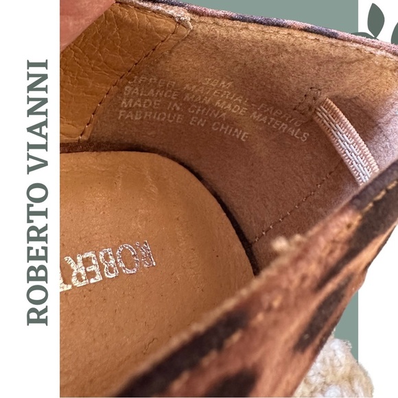 Roberto Vianni Cheetah Print Platform Heel Pump Shoe Size 38 - Picture 10 of 10